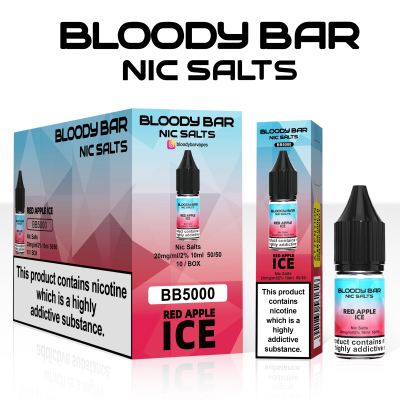 Bloody Bar Nic Salts 20mg 10ml BB5000 - Red Apple Ice